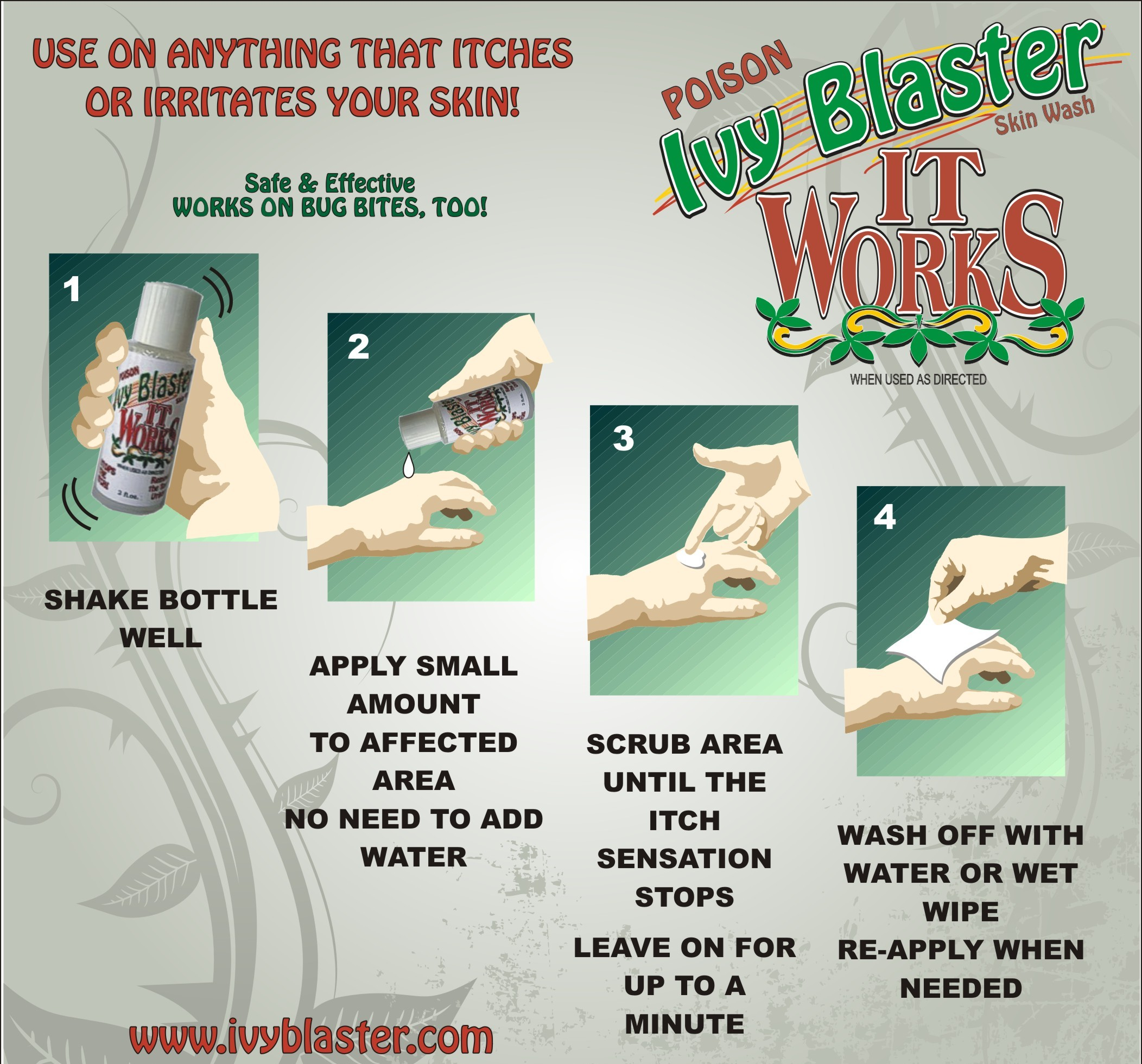 How to use Ivy Blaster Poison Ivy Soap